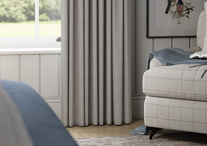 Bruschal (Blackout), Mouse Brown - Made to Measure Curtains - Image 5